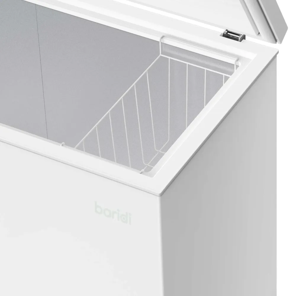 Baridi Freestanding Chest Freezer 199L with Thermostat - White - B