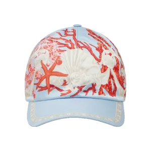 BAROCCO SEA BASEBALL CAP BLUE PRINT