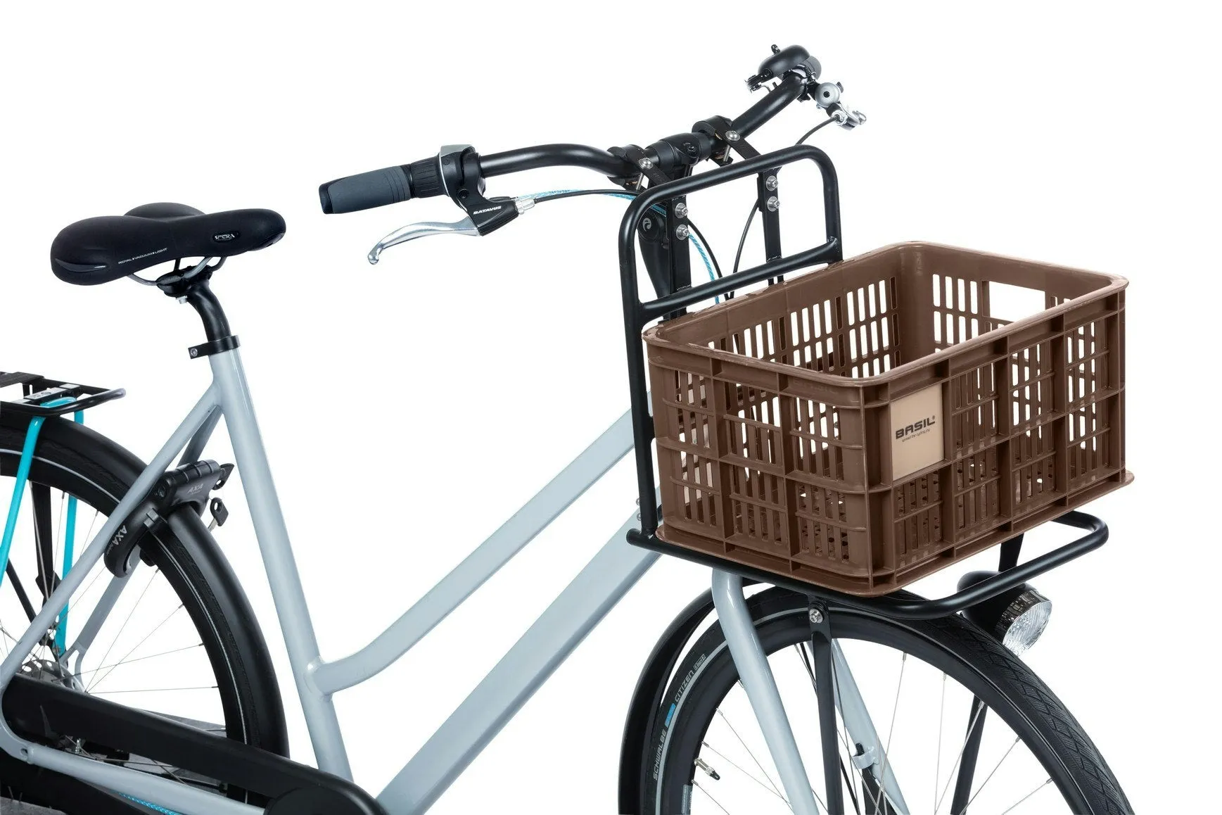 Basil Bicycle Crate Small 17.5L Chocolate Brown