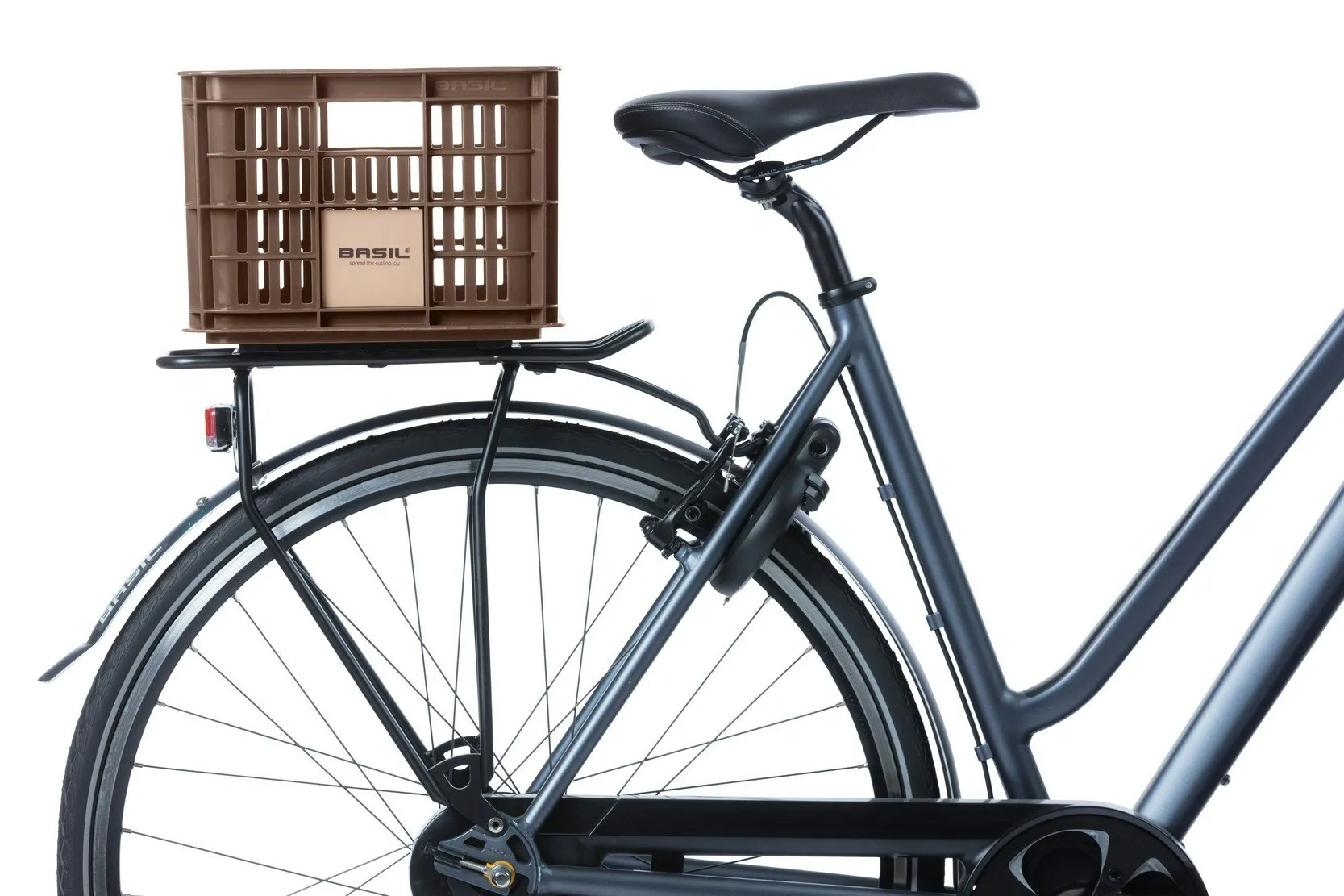 Basil Bicycle Crate Small 17.5L Chocolate Brown