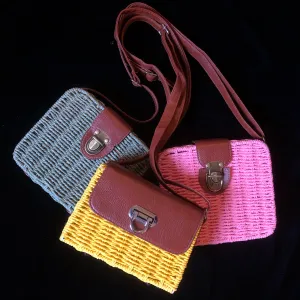 BASKETWEAVE MINI CASE BAG