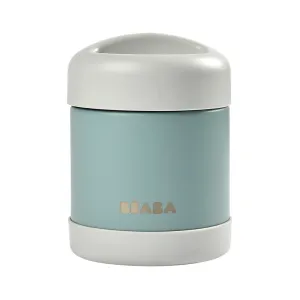 Beaba Stainless Steel Isothermal Portion 300ml - Light Mist / Eucalyptus Green