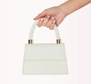 Beaded Top Handle Bag