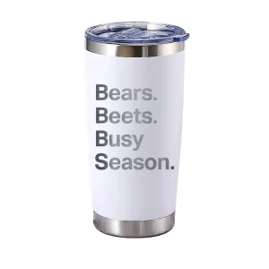 Bears Beets Busy Season Tumbler