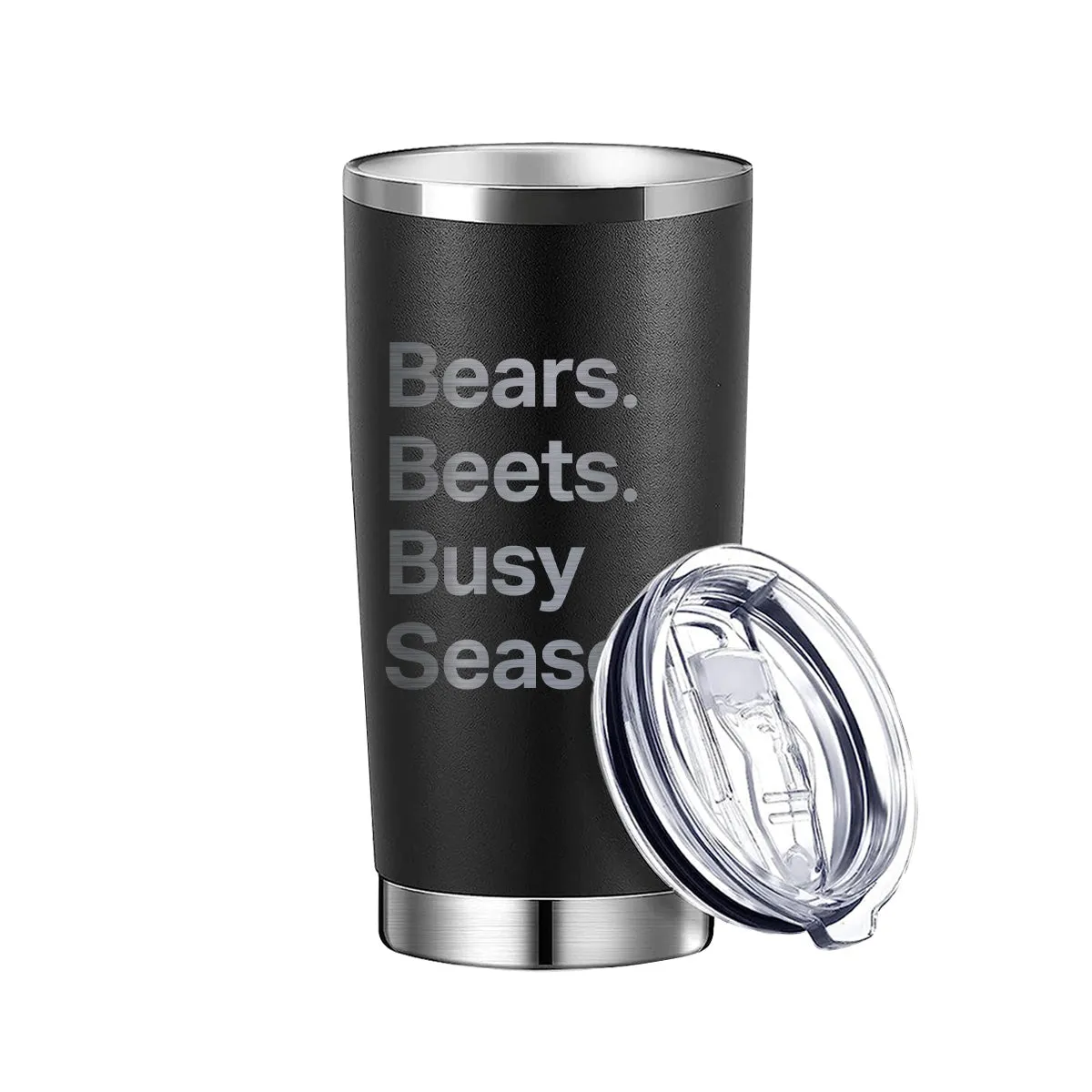Bears Beets Busy Season Tumbler