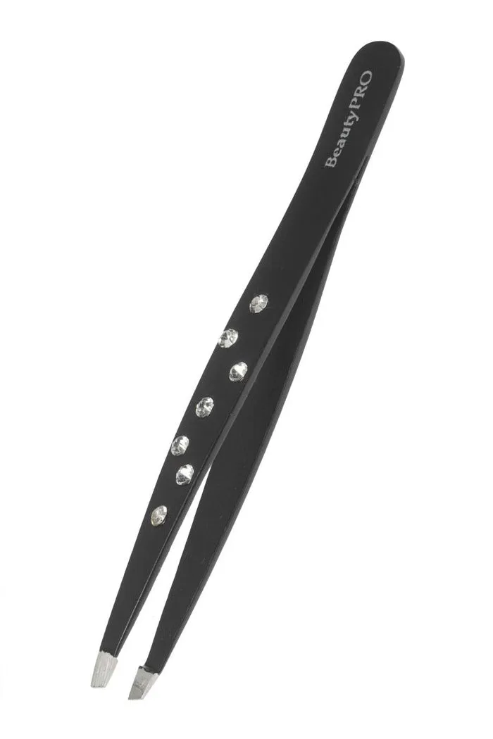 BeautyPRO Dazzle Me Crystal Slant Tweezer