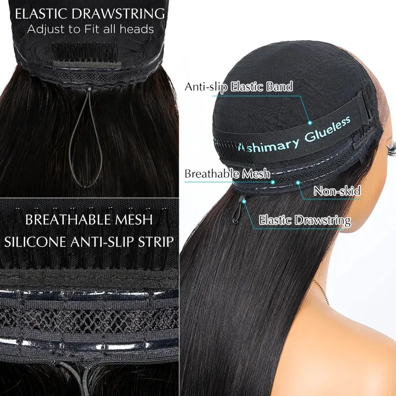 Beginner Friendly Ready to Wear Pre Cut Lace Super Natural Kinky Curly Wear Go Wig with Pre-bleached Knots & Plucked Hairline