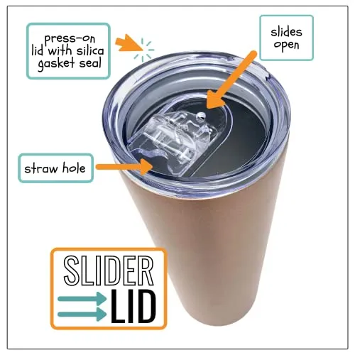 Best Teacher Ever 20 oz Rose Gold Skinny Tumbler for Teachers