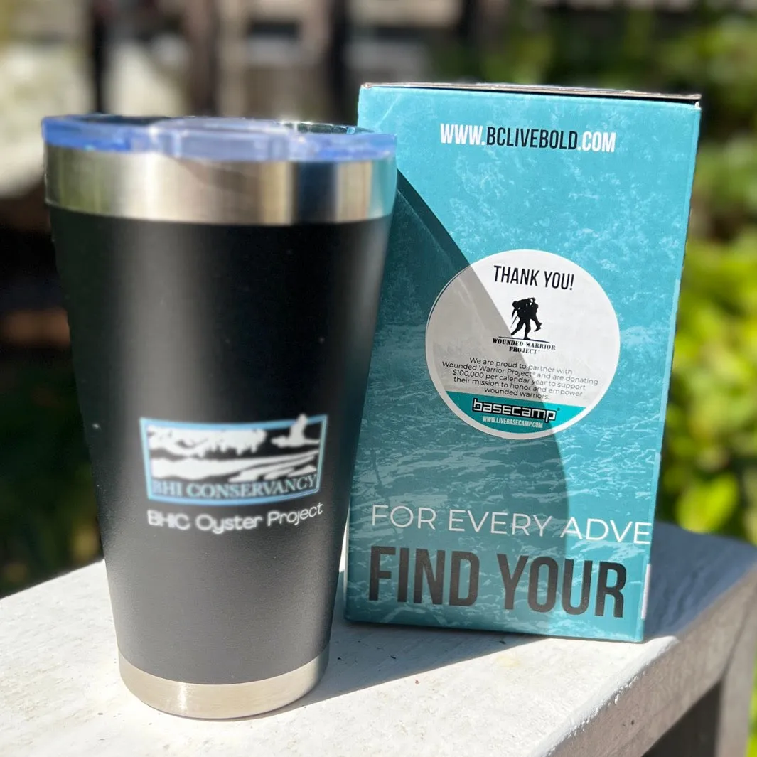 BHI Oysters 16 oz Pint Travel Tumbler