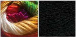 BLACK   COLORFUL DREAMING - Embossed Phoenix Scarf KIT