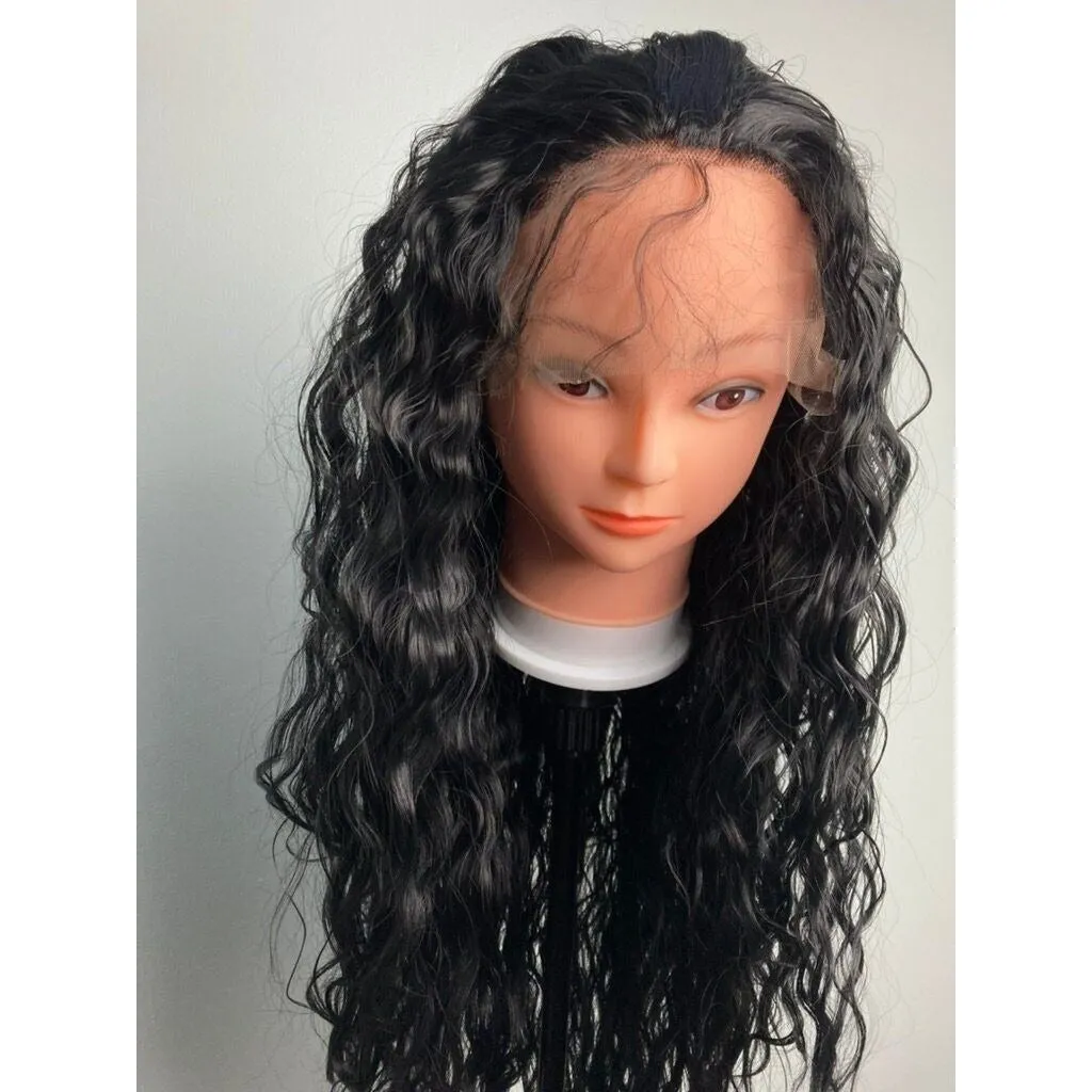 Black Curly Wigs ,Kinky Curly Lace Front Wig