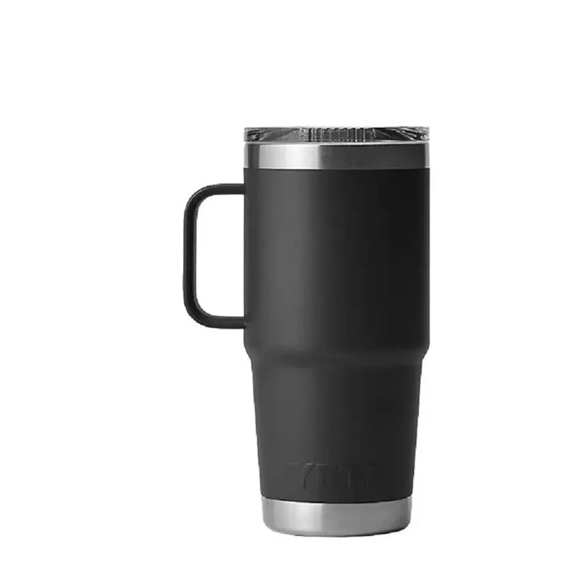 Black Rambler 20oz Travel Mug