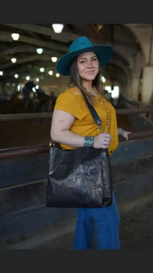 Black X-Large leather Tote