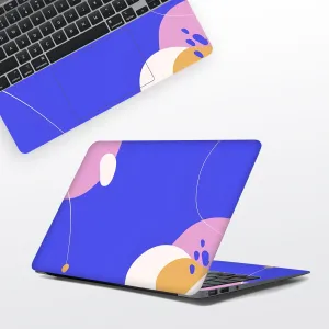 Blue Doodle Laptop Skin