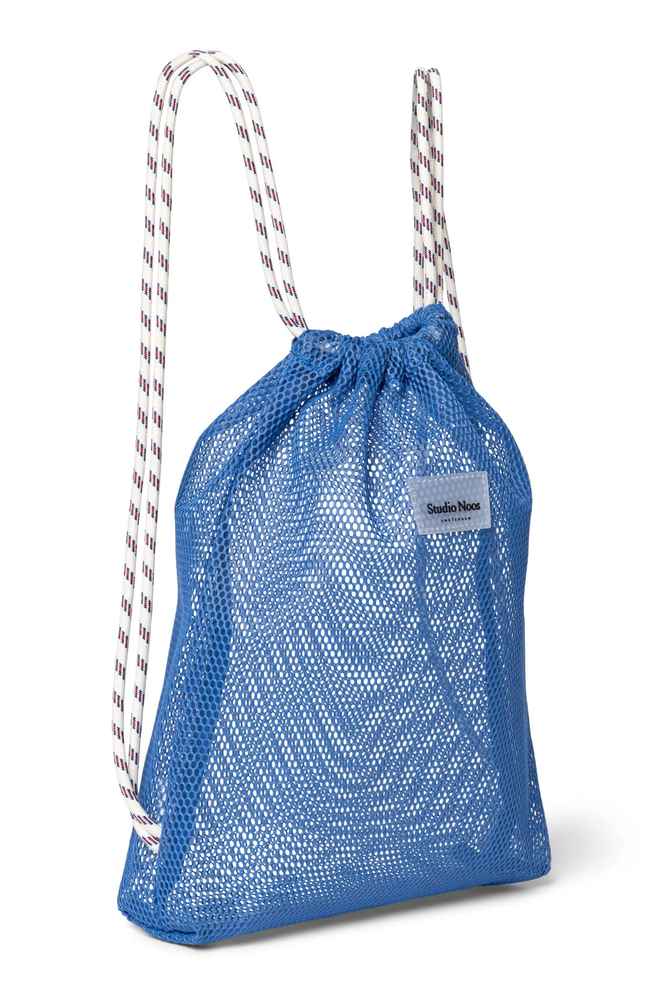 Blue Mesh Gym Bag