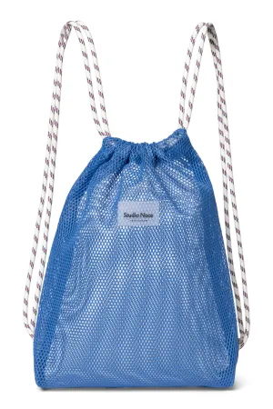 Blue Mesh Gym Bag