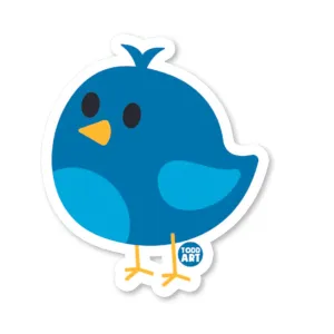 Boo-Boo Buddies Bluebird Sticker