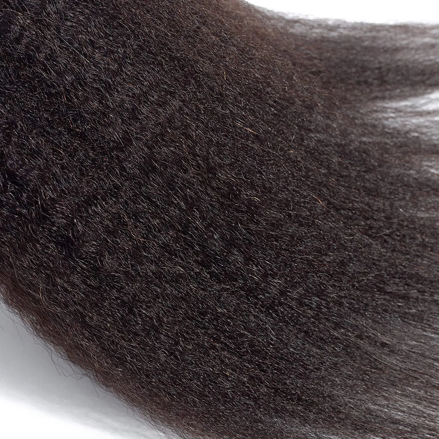 Brazilian Kinky Straight 4 Bundles With 4×4 Lace Closure 10A Grade 100% Human Remy Hair MYLOCKME