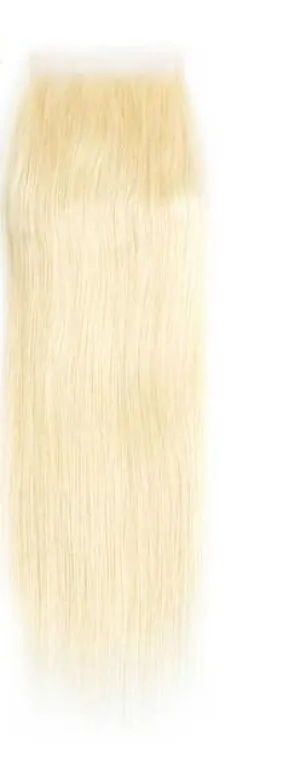 Brazilian Straight Lace 4"x4" Closure- 613 Blonde