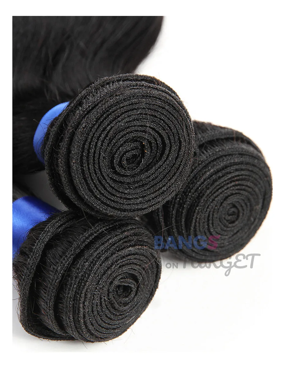 Brazilian Virgin Hair 3 Bundles With Closure Deep Wave