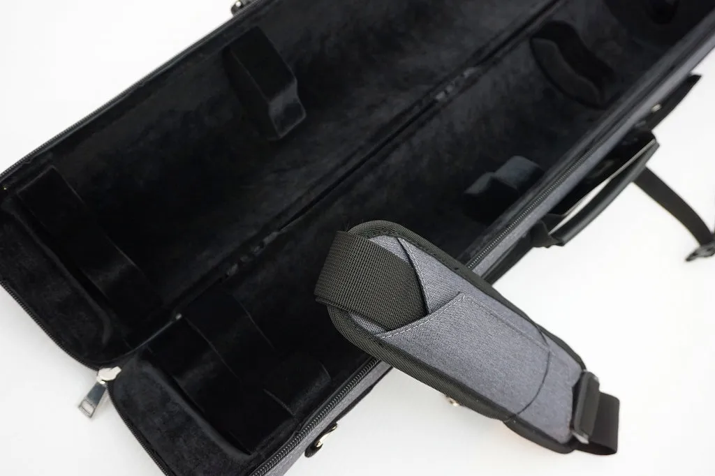 BROPRO Cylindrical Soprano case silver- Orchestra Style - P702TSX