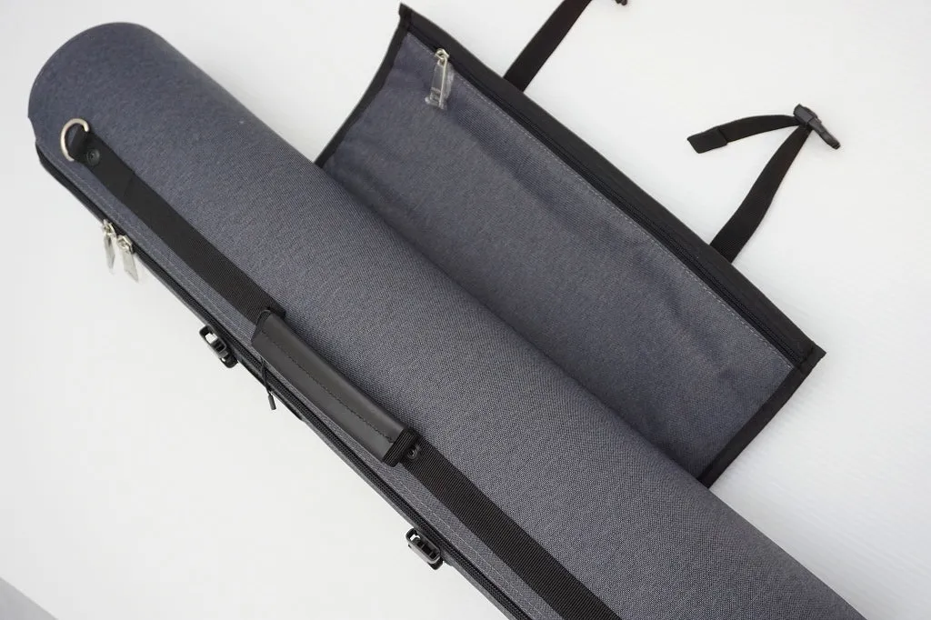 BROPRO Cylindrical Soprano case silver- Orchestra Style - P702TSX