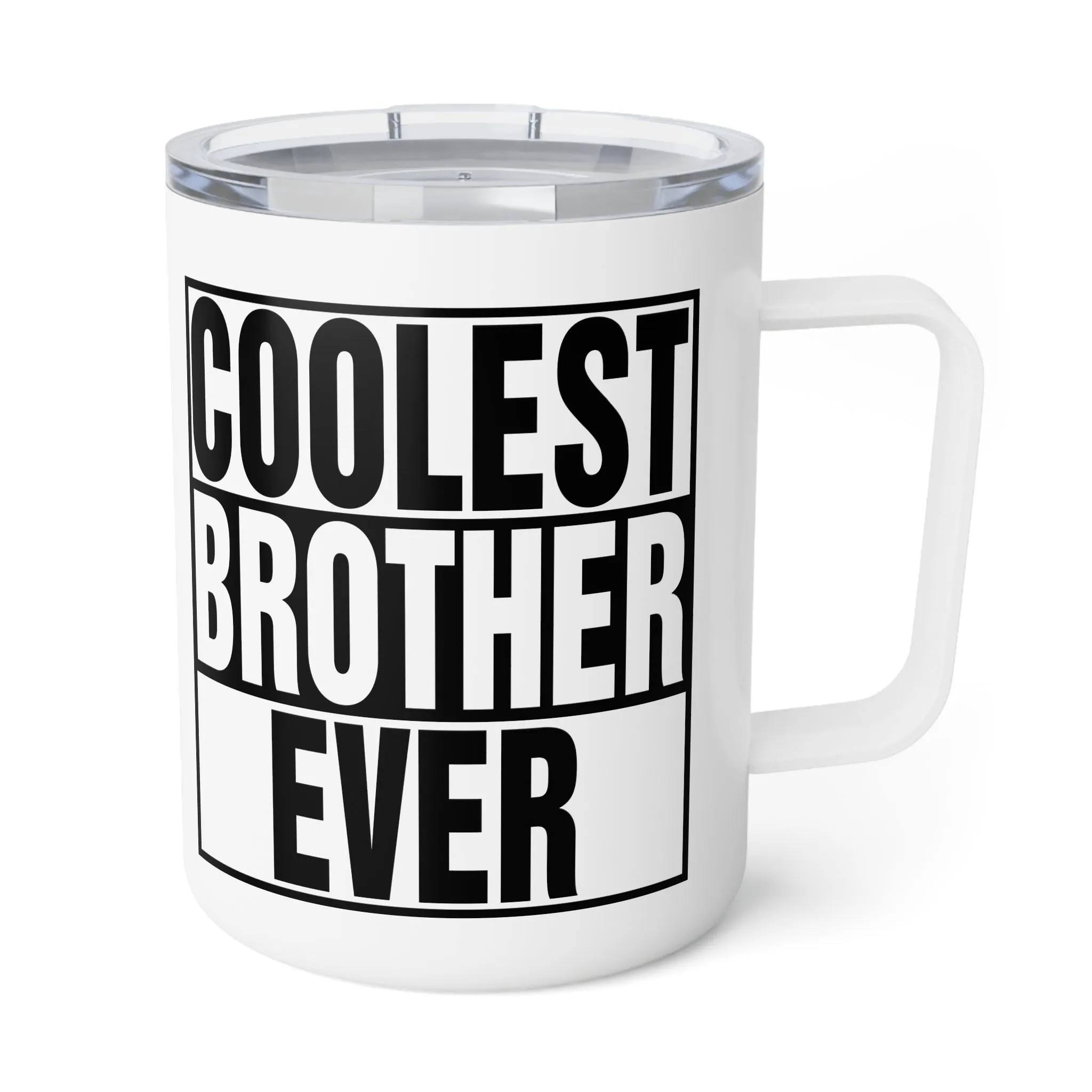 Brother Insulated Coffee Mug, 10oz, Christmas Gift for Brother, Cute Coffee Mug, Coolest Brother Mug, Best Brother Ever Mug, Travel Mug