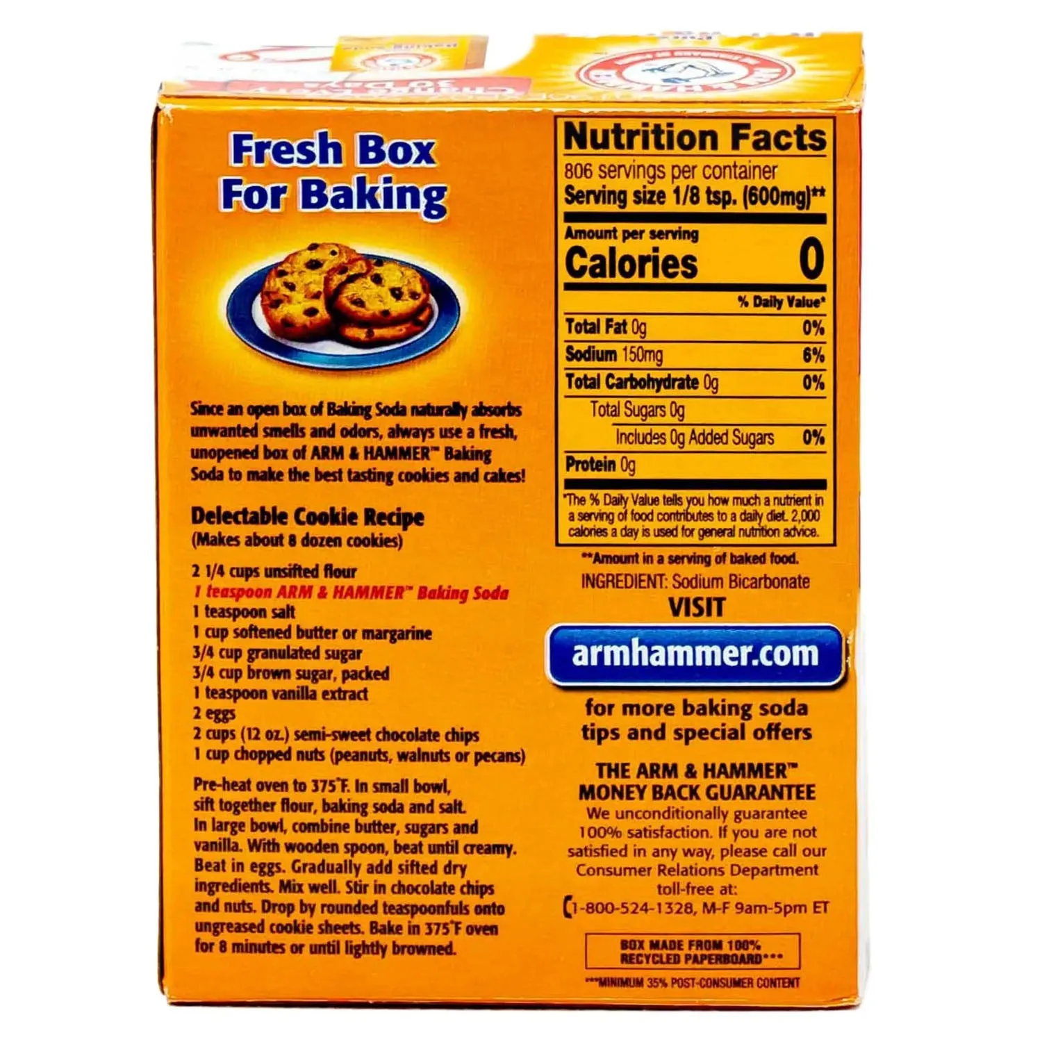 Bột Baking Soda Arm & Hammer Pure của Mỹ 454g