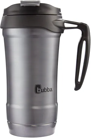 Bubba Hero Vacuum Insulated Stainless Steel Travel Mug with Handle, 18 oz. Gunmetal