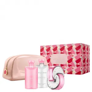 Bvlgari Omnia Pink Sapphire For Women Set EDT 65 ml Body Lotion 75ml Bath&Shower Gel 75ml  Beauty Pouch
