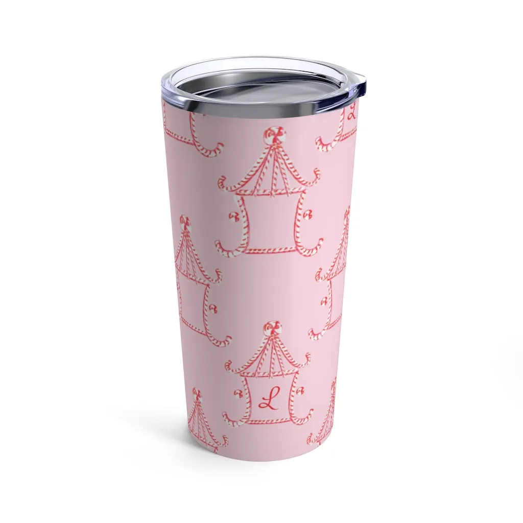 Candy Cane Pagoda Tumbler 20oz