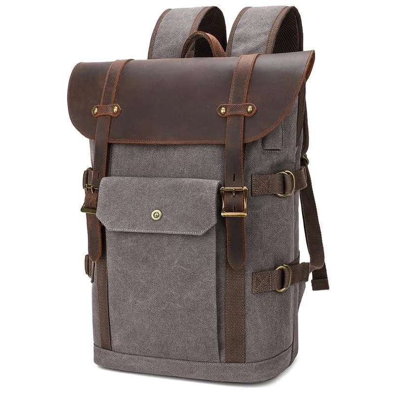 Canvas Backpack Men's 15.6 Computer Bag