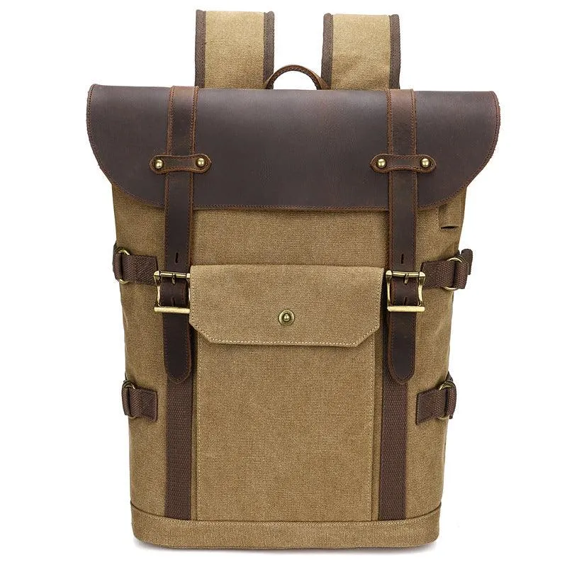 Canvas Backpack Men's 15.6 Computer Bag