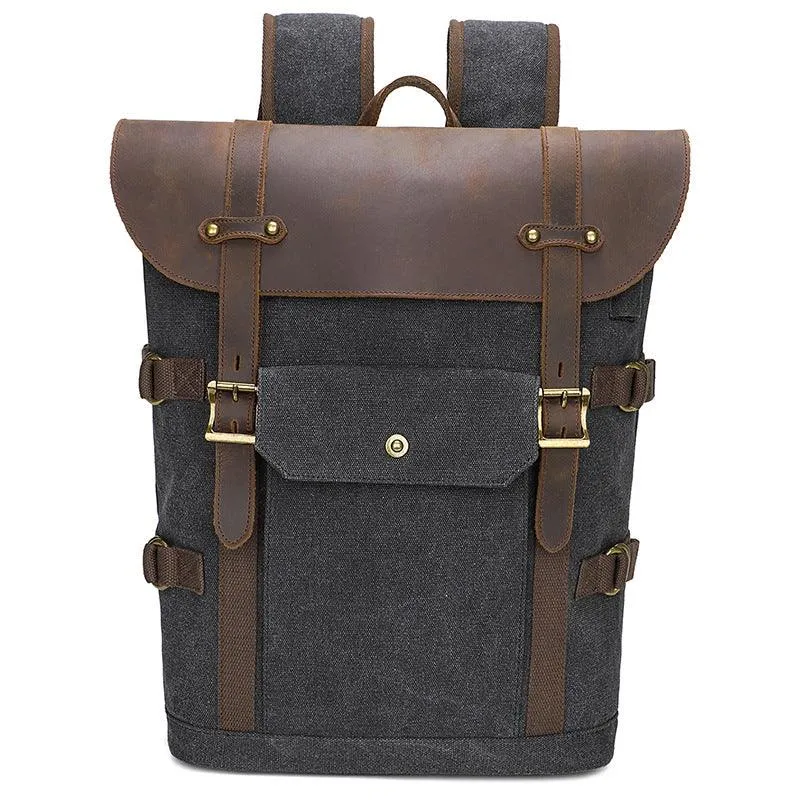 Canvas Backpack Men's 15.6 Computer Bag