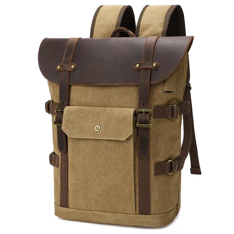 Canvas Backpack Men's 15.6 Computer Bag