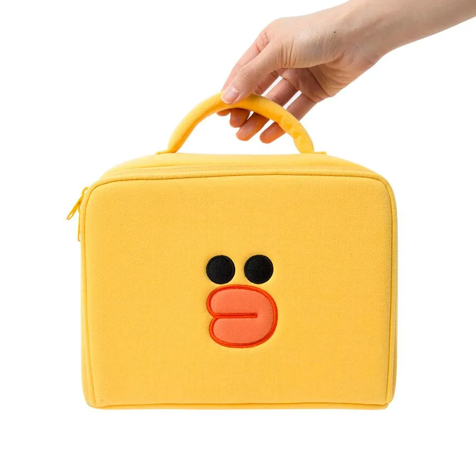 Cartoon brown bear makeup bag