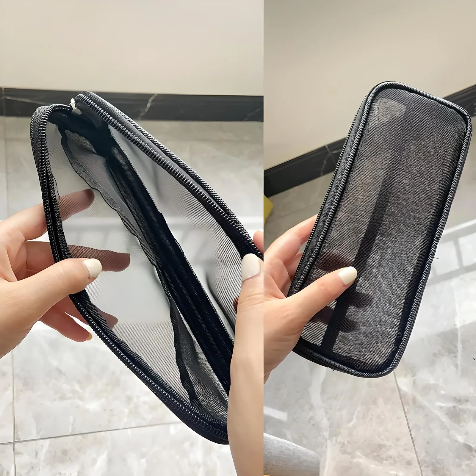 Celia | Breathable Mesh-Design Brush Bag