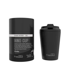 Ceramic Bino Coffee Cup - Coal