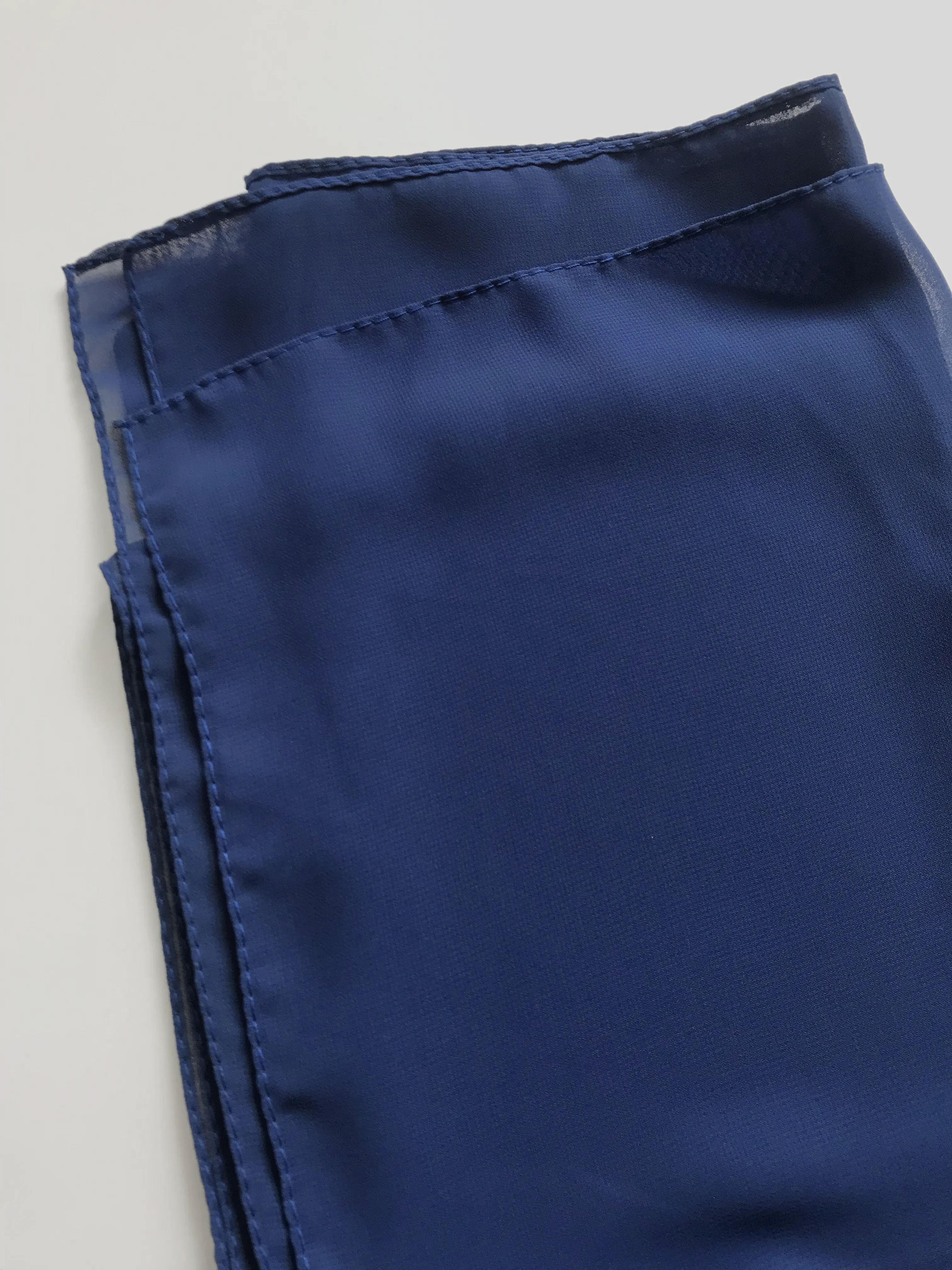 Chiffon Scarf - Rectangle (Blues)