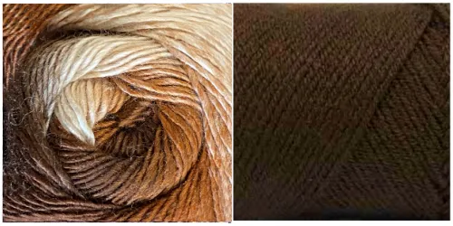 CHOCOLATE   REED (100% ACRYLIC) - Embossed Phoenix Scarf KIT