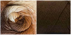 CHOCOLATE   REED (100% ACRYLIC) - Embossed Phoenix Scarf KIT