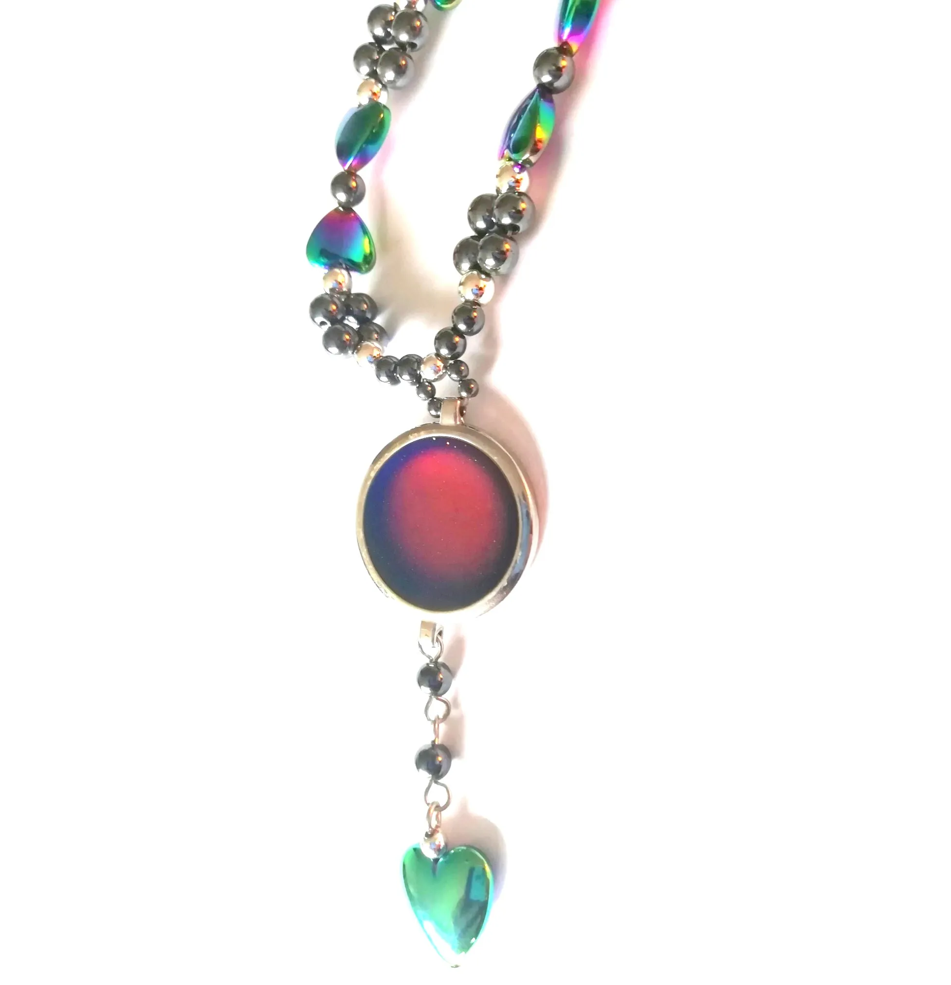 Circular Heart Magnetic Mood Necklace