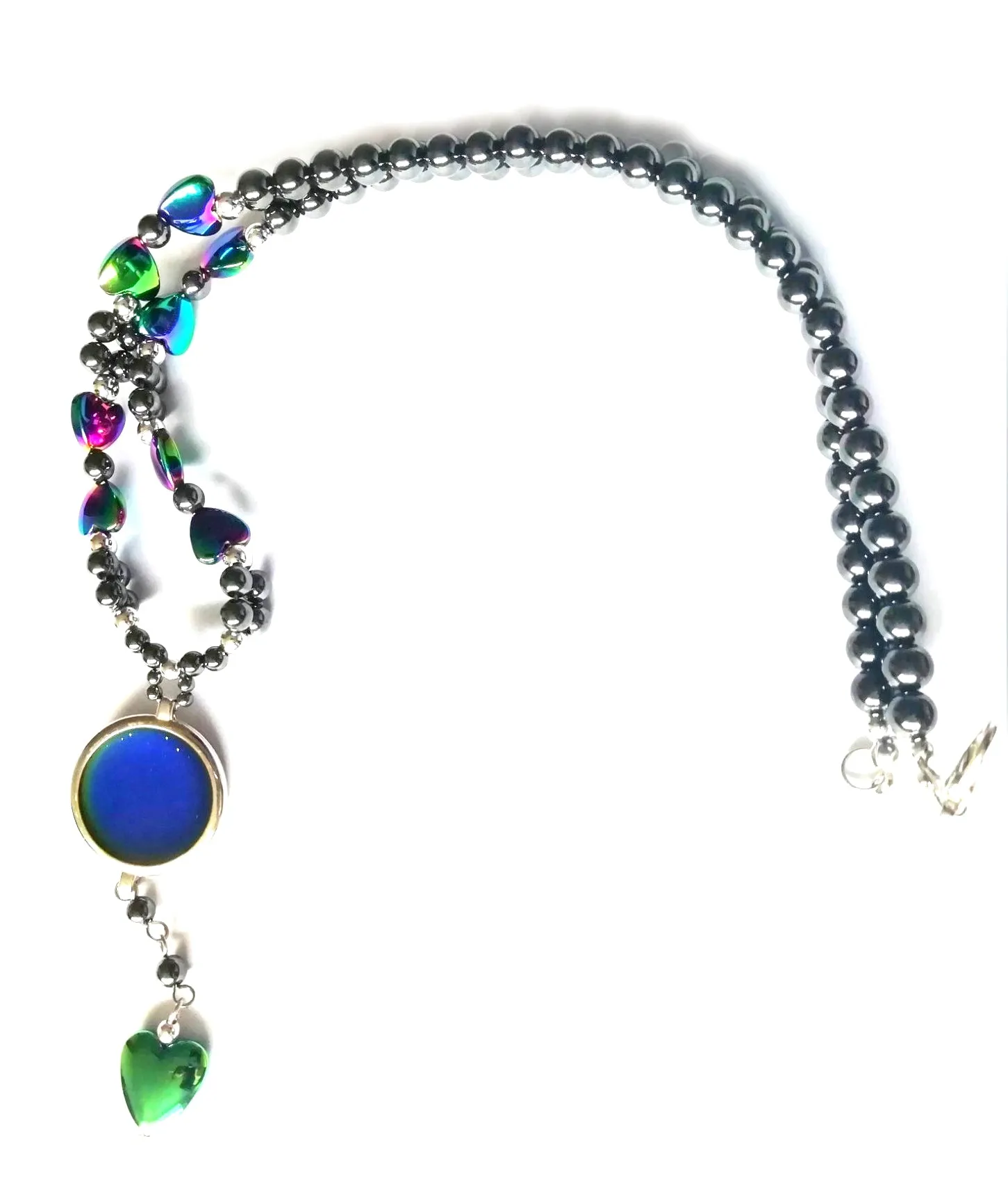 Circular Heart Magnetic Mood Necklace