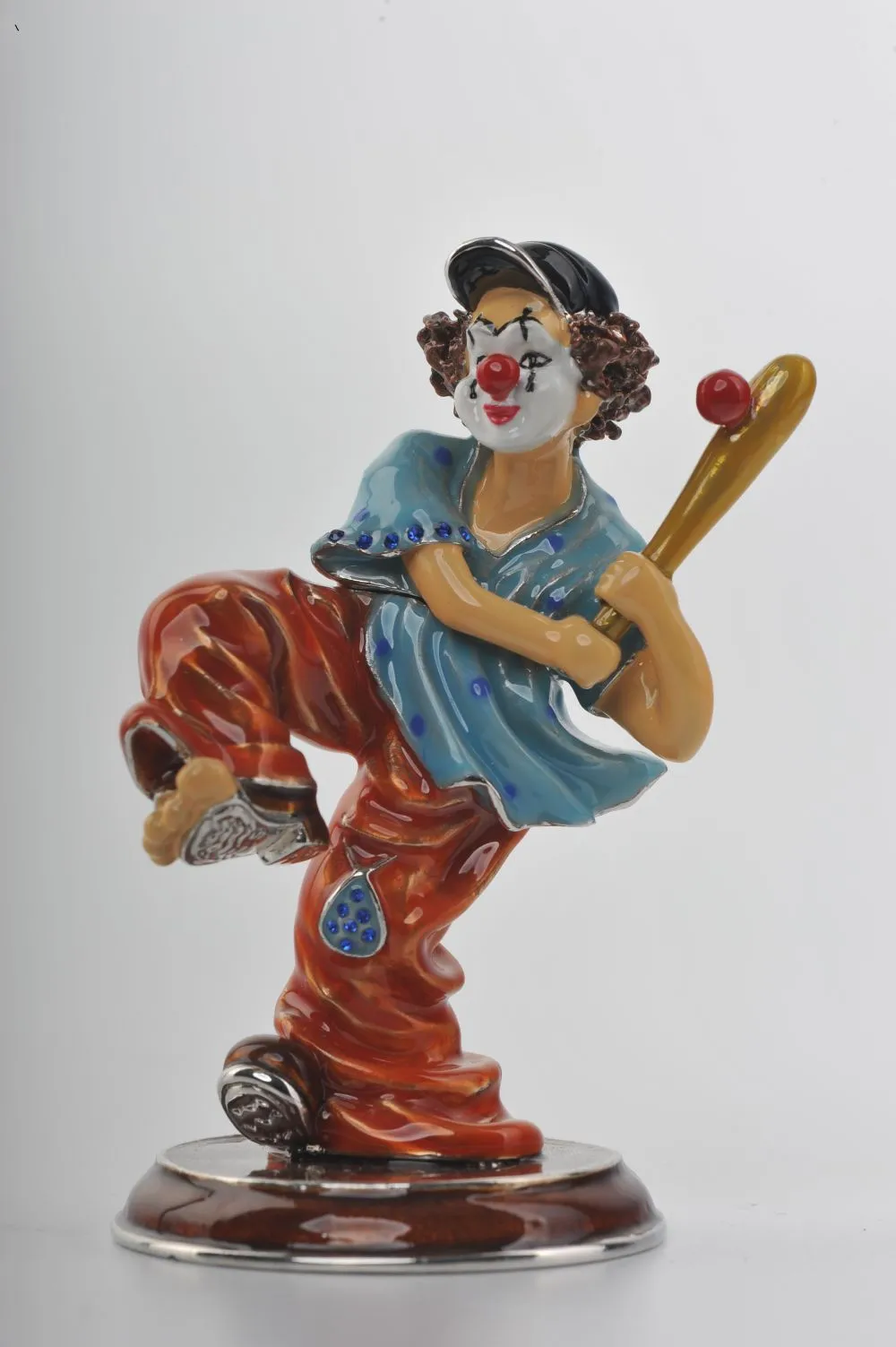 Circus Clown Playing Baseball