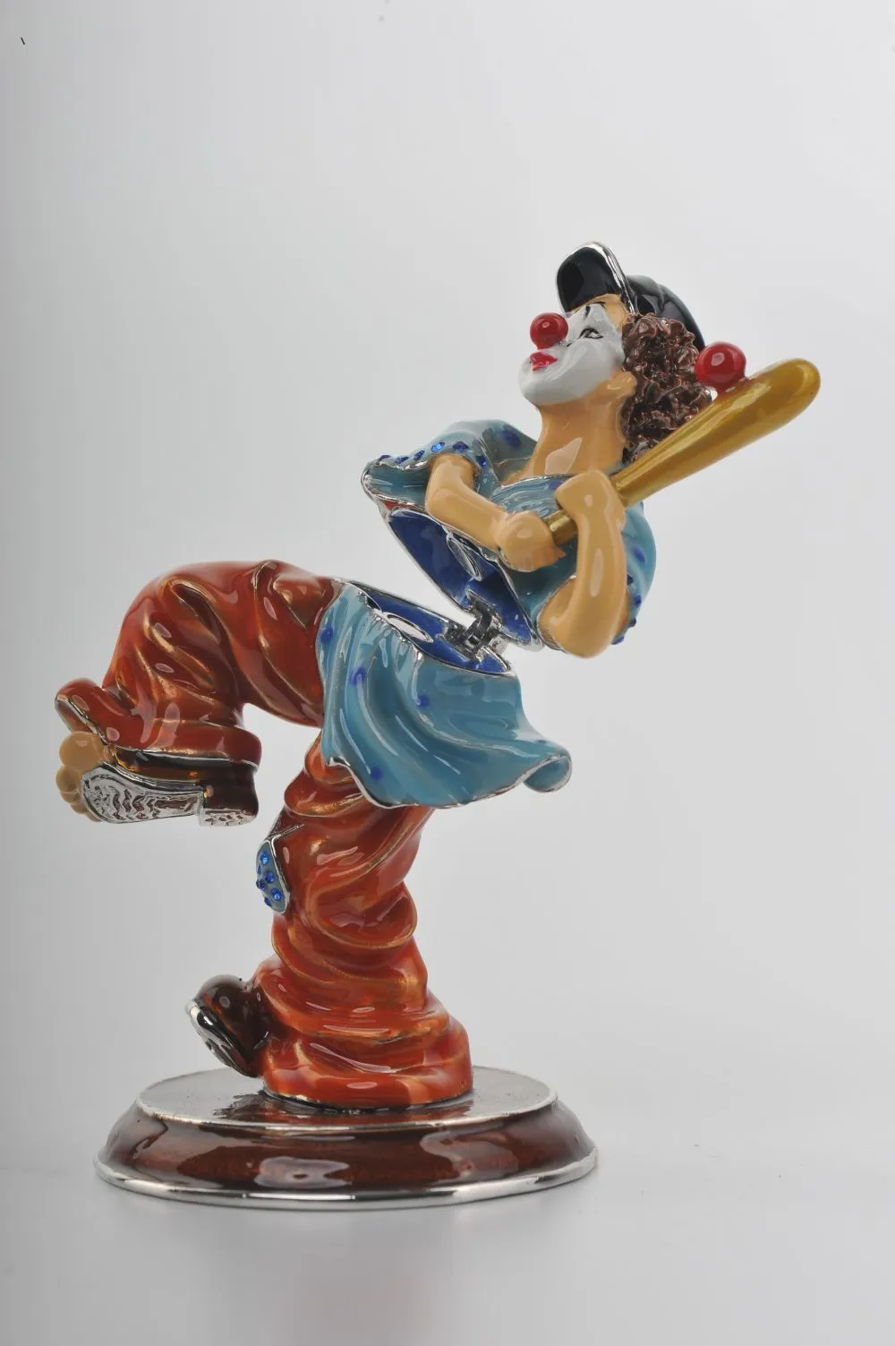Circus Clown Playing Baseball