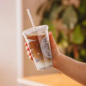 Clear plastic Insulated Resusable tumbler 16OZ