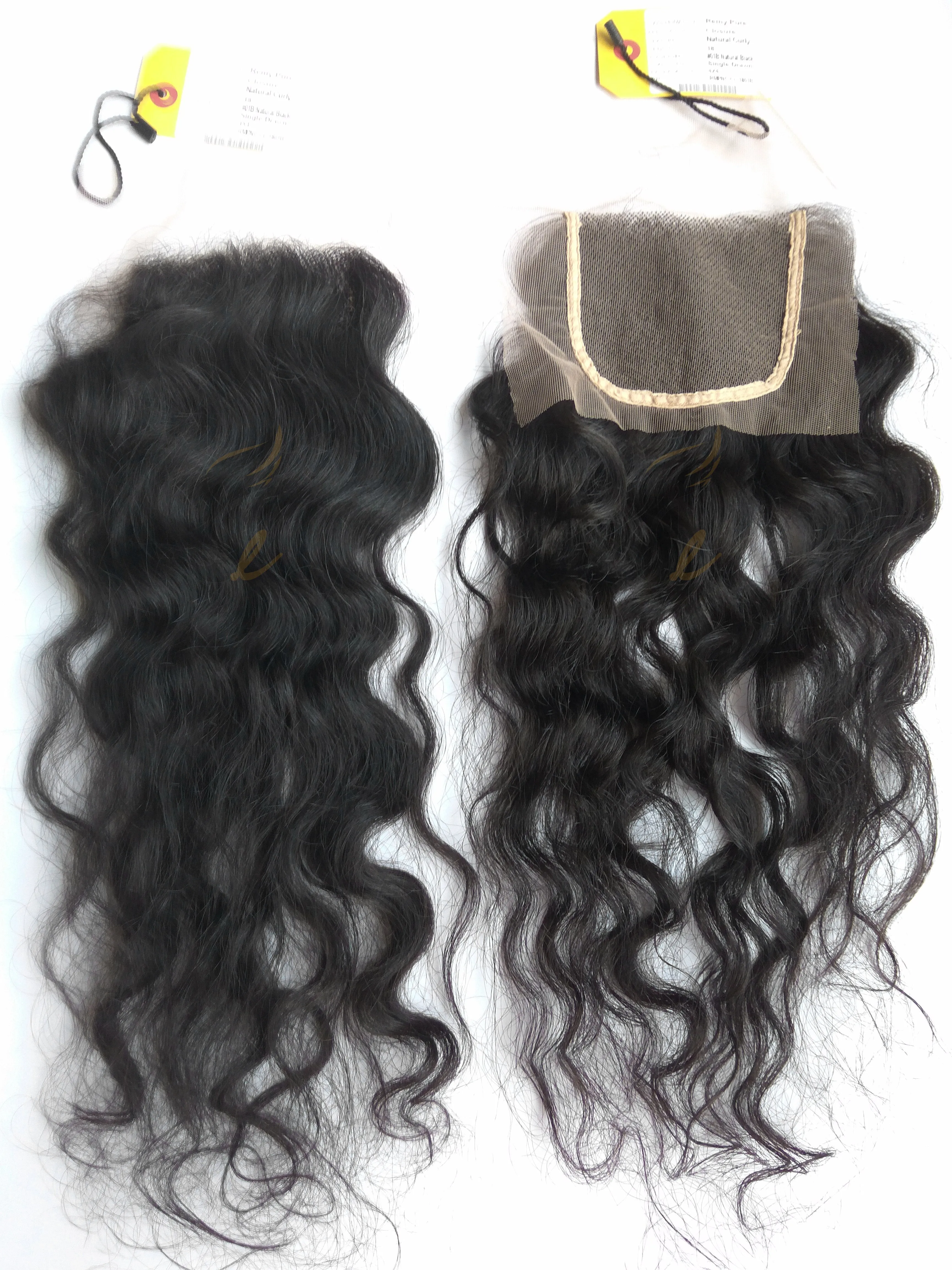 Closure 4 X 4 Swiss Lace - Natural Curly
