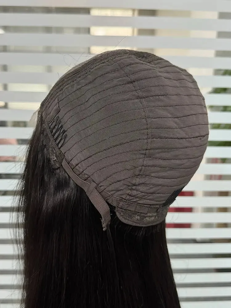 Closure Wig 5x5 HD Peruvian Virgin Hair Straight Transparent Lace Wig for Women wholesale