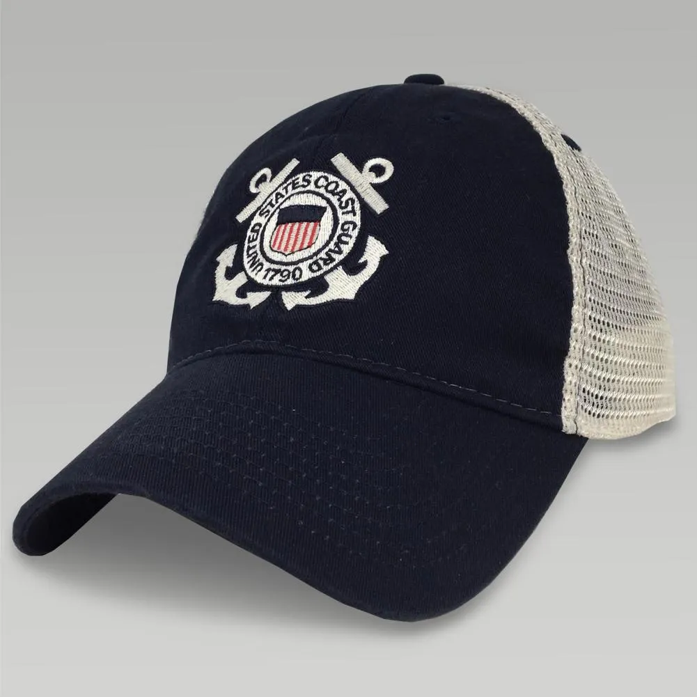 Coast Guard Seal Trucker Hat (Navy)