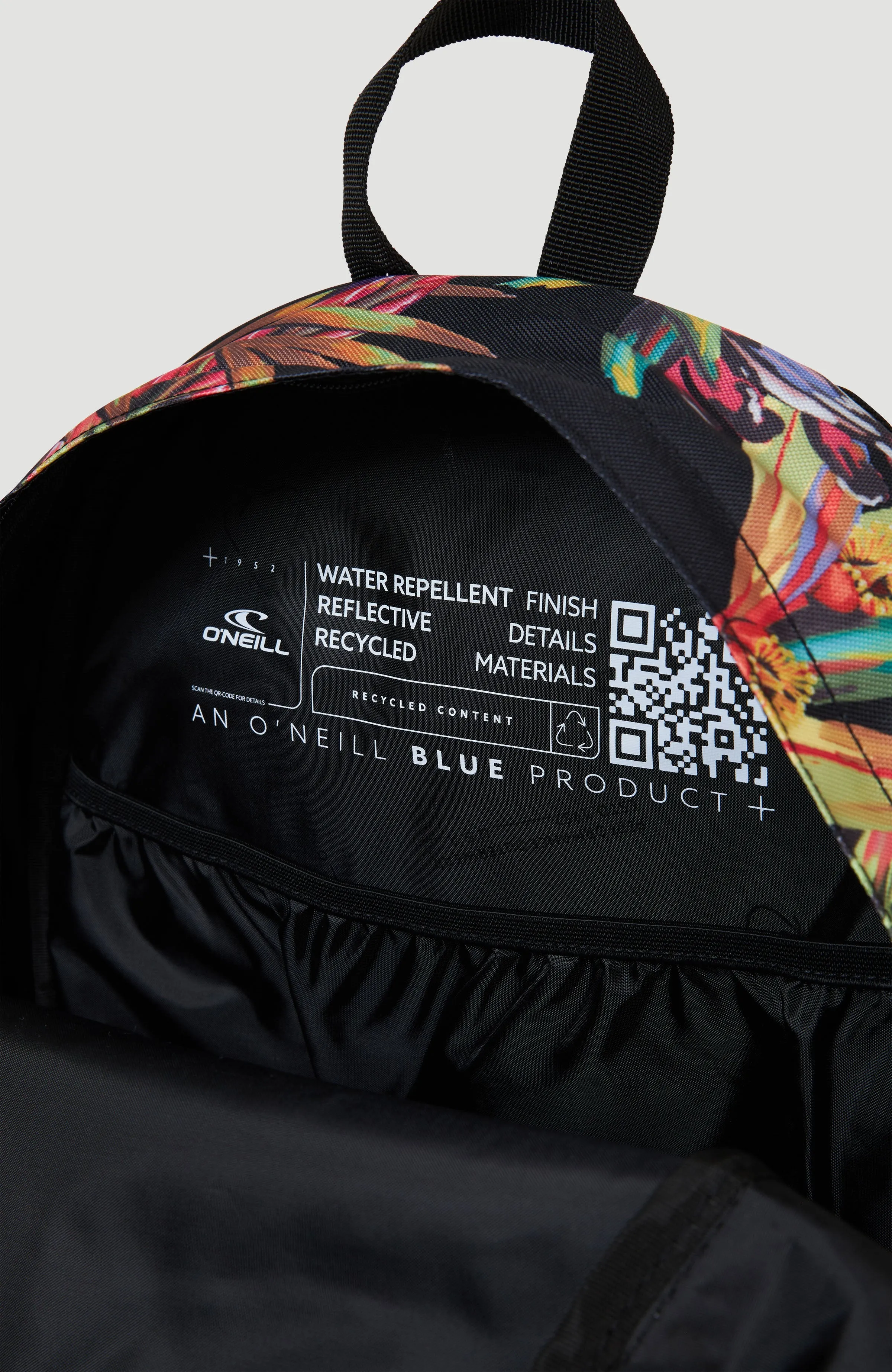 Coastline Rucksack | Black Flower